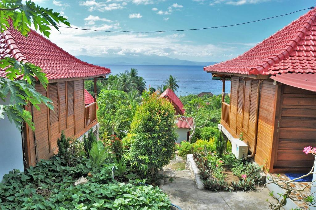 Номер (Бунгало Делюкс с видом на океан и гору Агунг), Petak Cottage