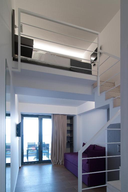 Двухместный (Стандартный двухместный номер с 1 кроватью и видом на море) апарт-отеля Olympos Suites Apartments, Лептокария