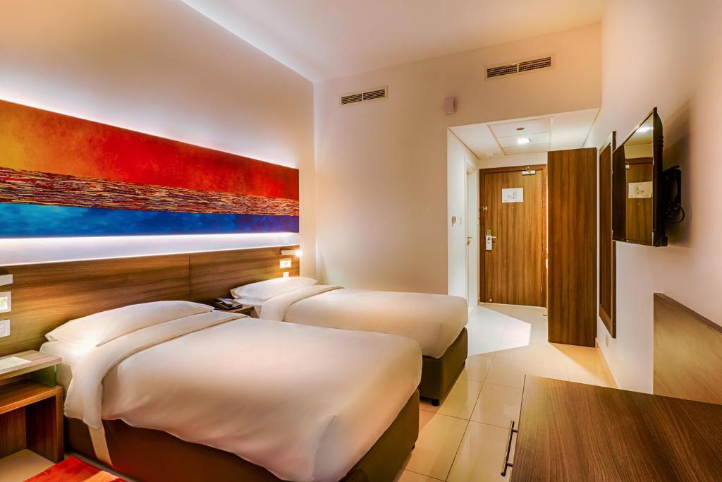 Двухместный (Двухместный номер с 2 отдельными кроватями, 20% скидка на еду и напитки) отеля Citymax Hotel Al Barsha with pool, Дубай