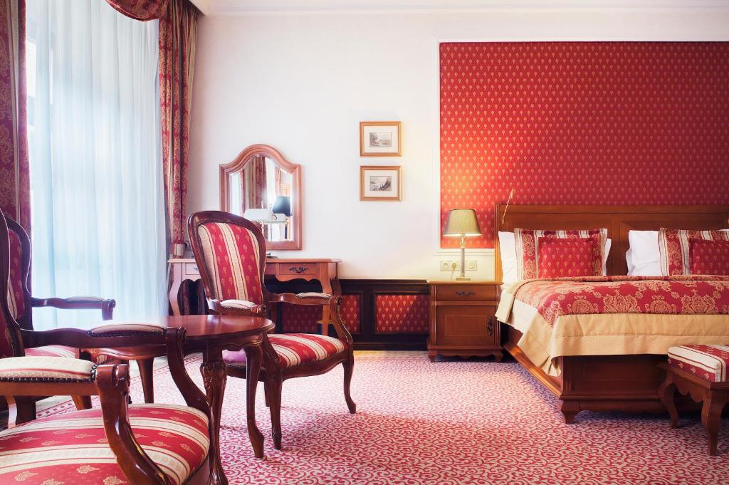 Двухместный (Представительский двухместный номер с 1 кроватью или 2 отдельными кроватями) отеля Arcadia Hotel, Братислава