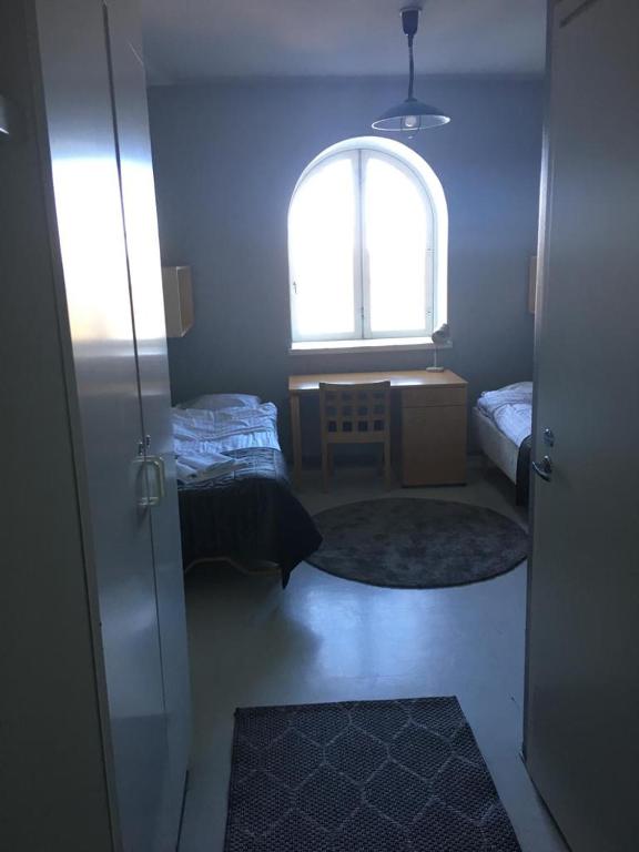 Двухместный (Двухместный номер с 1 кроватью и собственной ванной комнатой) хостела Opiston Kunkku, Лахти
