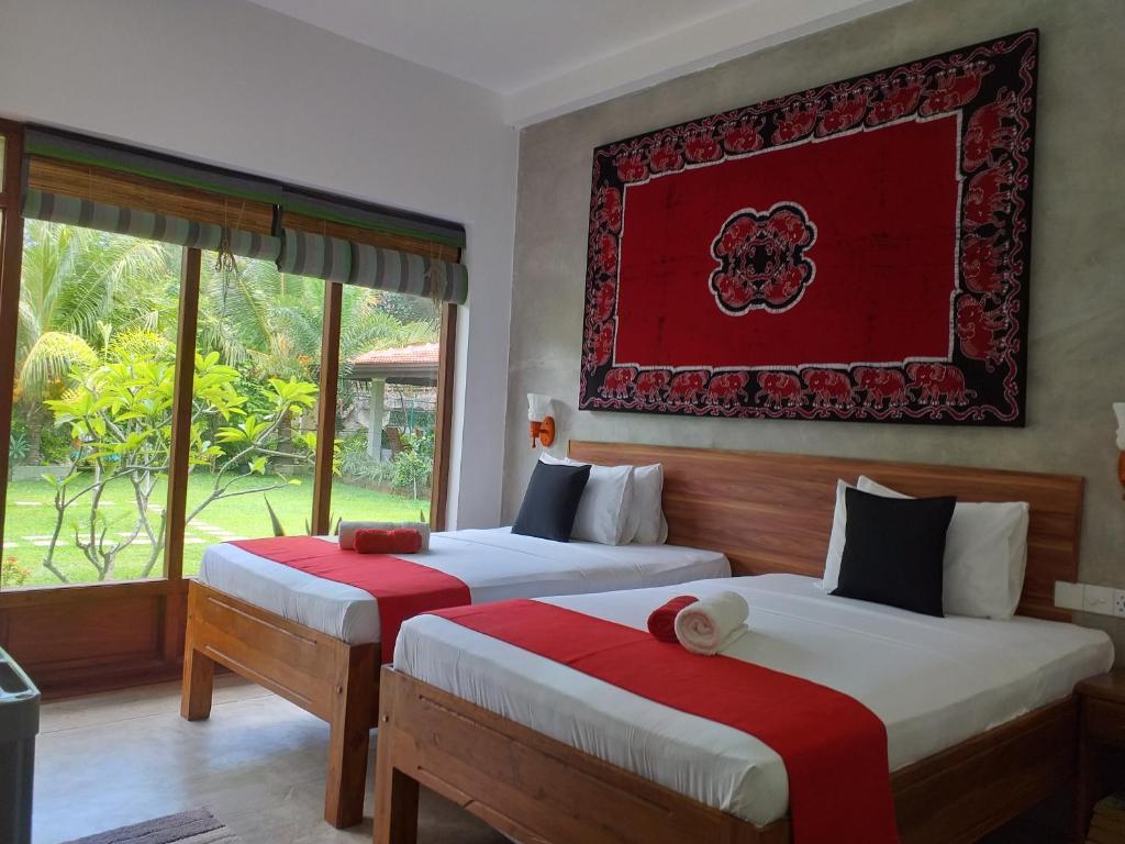 Двухместный (Deluxe Twin Room with Garden & Canal View), Green Wood Villa Negombo