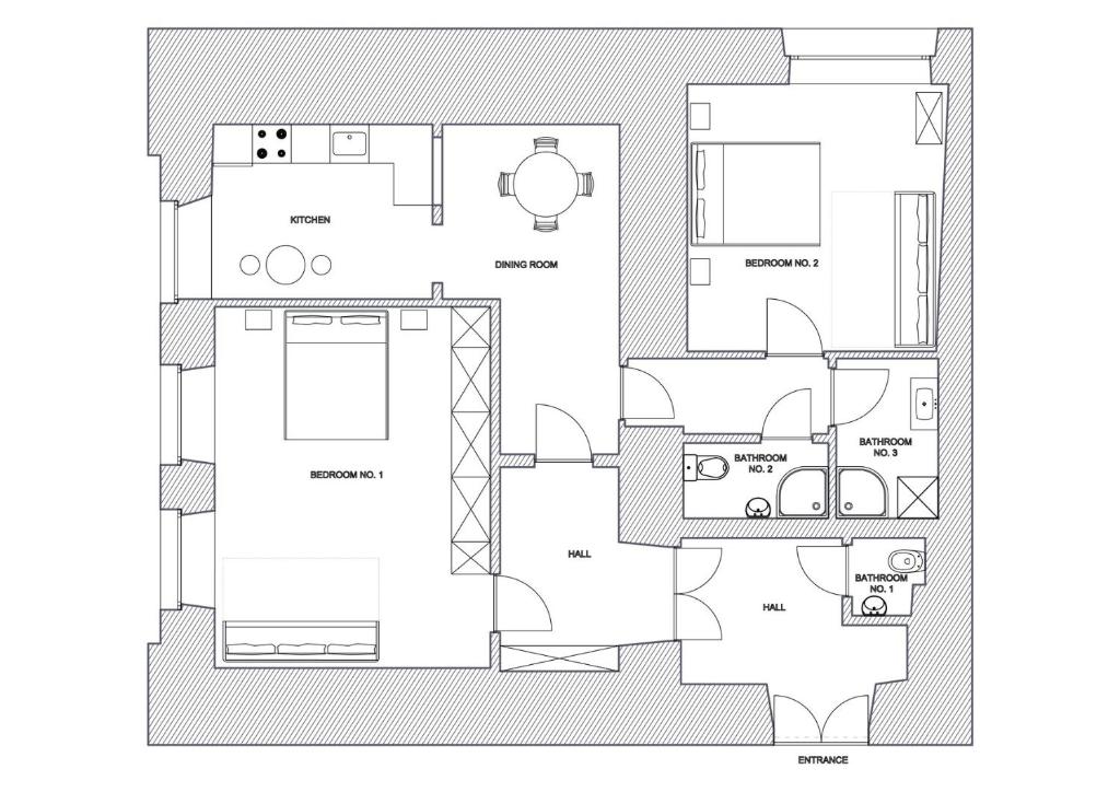 Апартаменты (Апартаменты с 2 спальнями - Второй этаж), Apartments Roman