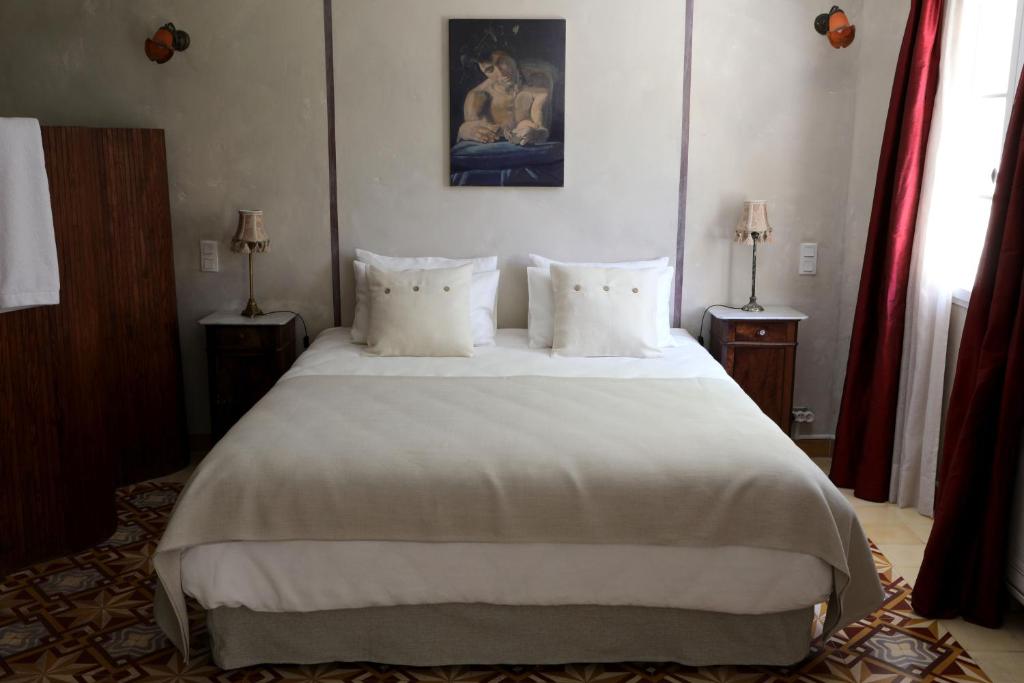 Двухместный (Улучшенный двухместный номер с 1 кроватью) отеля Chambres d'Hôtes Justin de Provence, Оранж