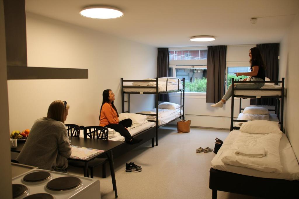 Номер (Односпальная кровать в общем номере с 4 кроватями) апартамента Anker Hostel, Осло