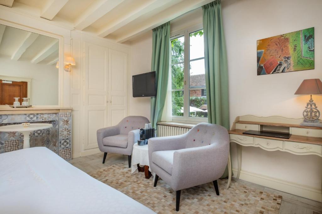 Двухместный (Привилегированный двухместный номер с 1 кроватью) отеля Auberge du Bon Laboureur Chenonceaux, Шенонсо