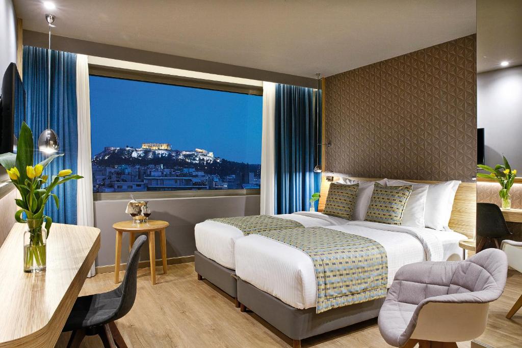 Двухместный (Представительский номер Твин с видом на Акрополь), Wyndham Grand Athens