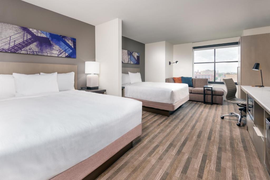 Семейный (Номер с 2 кроватями размера «queen-size»), Hyatt House Chicago West Loop