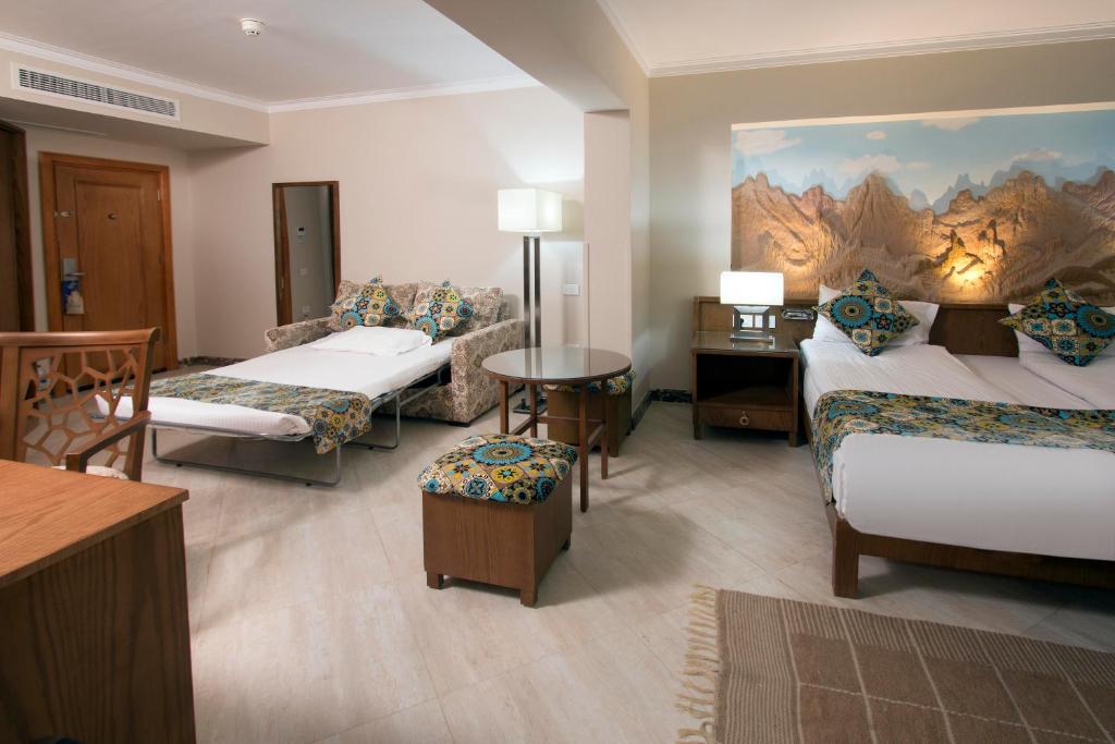 Двухместный (Семейный двухместный номер с 1 кроватью со стороны моря) курортного отеля Swiss Inn Resort Dahab, Дахаб