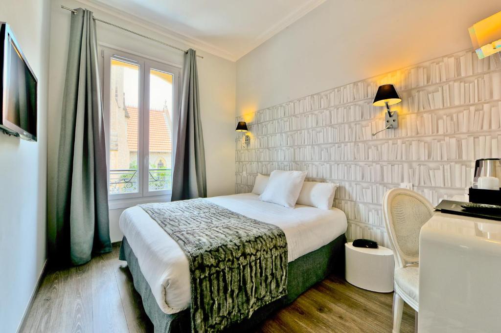 Одноместный (Стандартный одноместный номер) отеля Hotel La Villa Nice Victor Hugo, Ницца