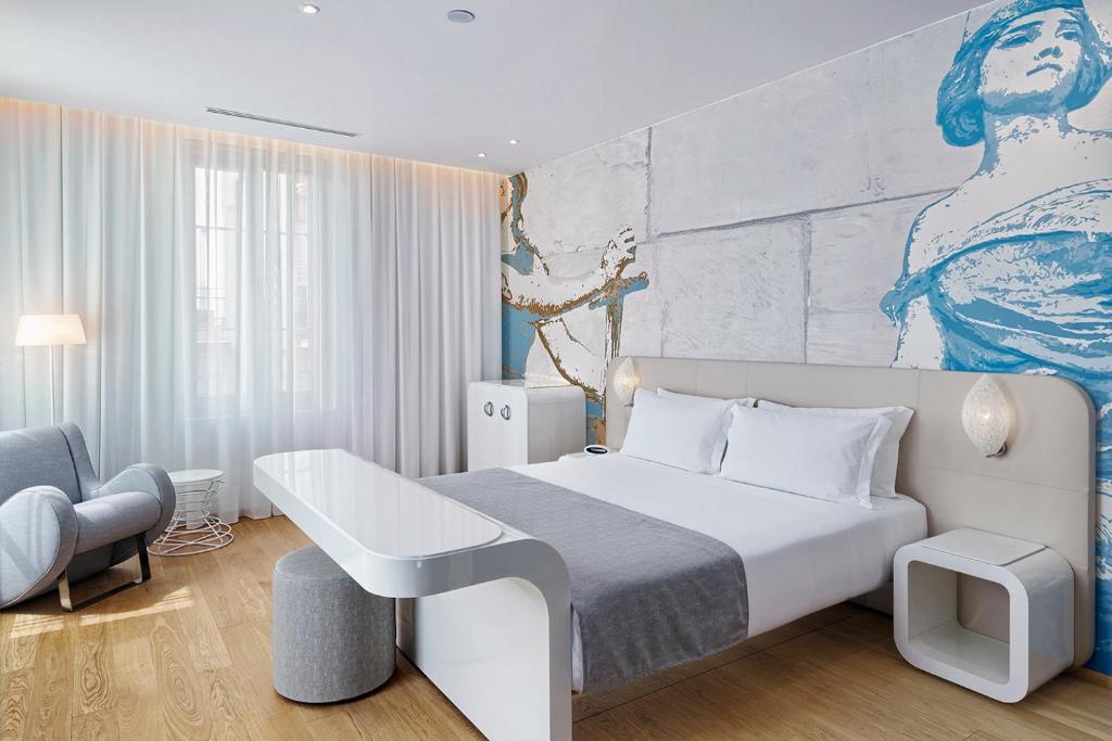 Двухместный (Двухместный номер Делюкс с 1 кроватью или 2 отдельными кроватями) отеля Grande Albergo Ausonia & Hungaria Wellness & SPA, Венеция-Лидо