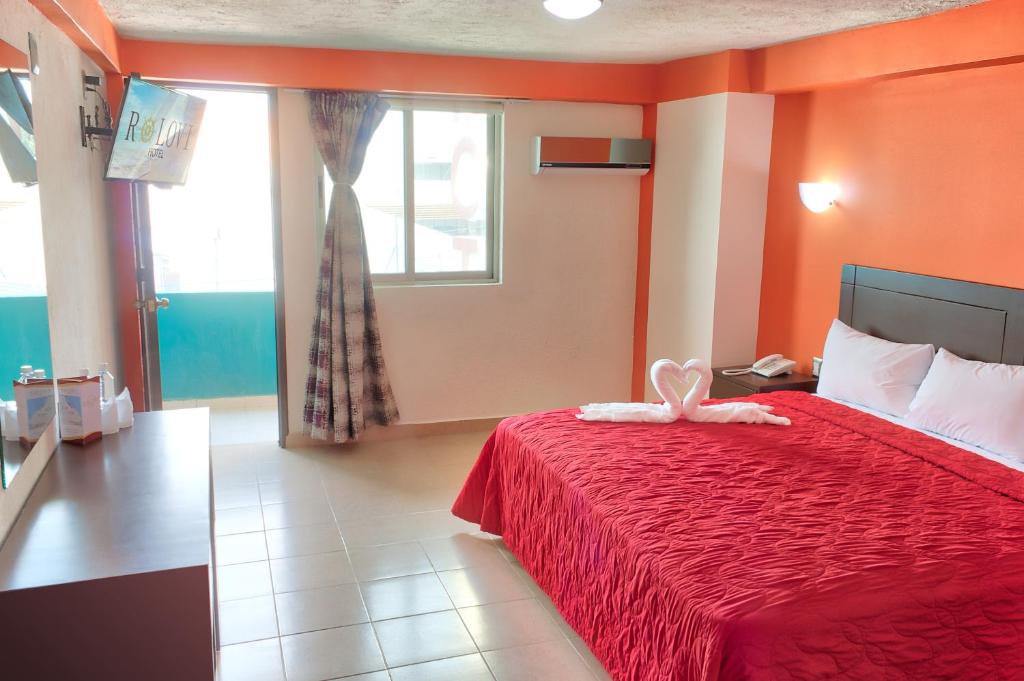 Двухместный (Номер с кроватью размера «queen-size») отеля Hotel Rolovi, Веракрус