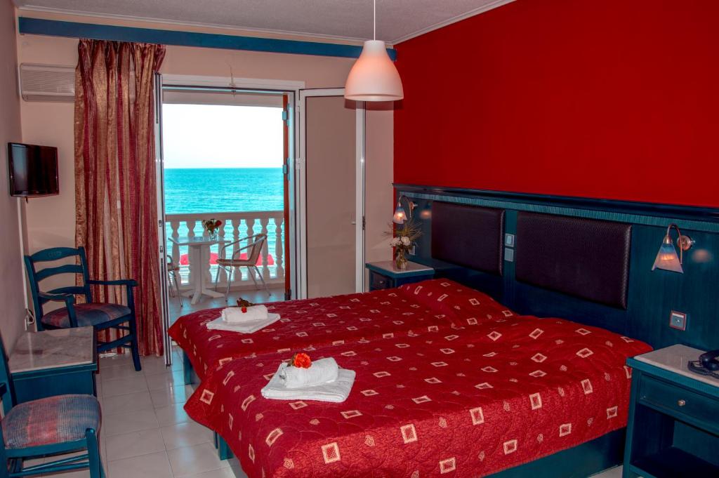 Двухместный (Двухместный номер с 1 кроватью или 2 отдельными кроватями и видом на море) отеля Tsamis Zante Hotel & Spa, Кипсели