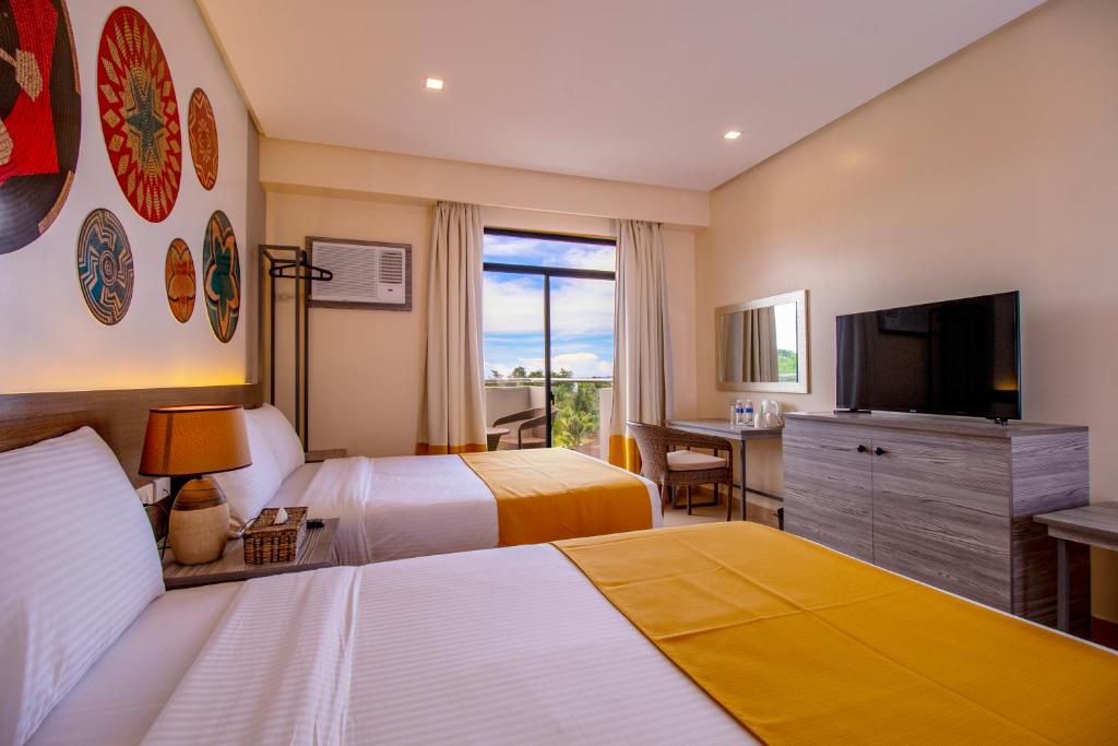 Двухместный (Номер Делюкс с видом на бассейн) курортного отеля Bohol Shores, Панглао