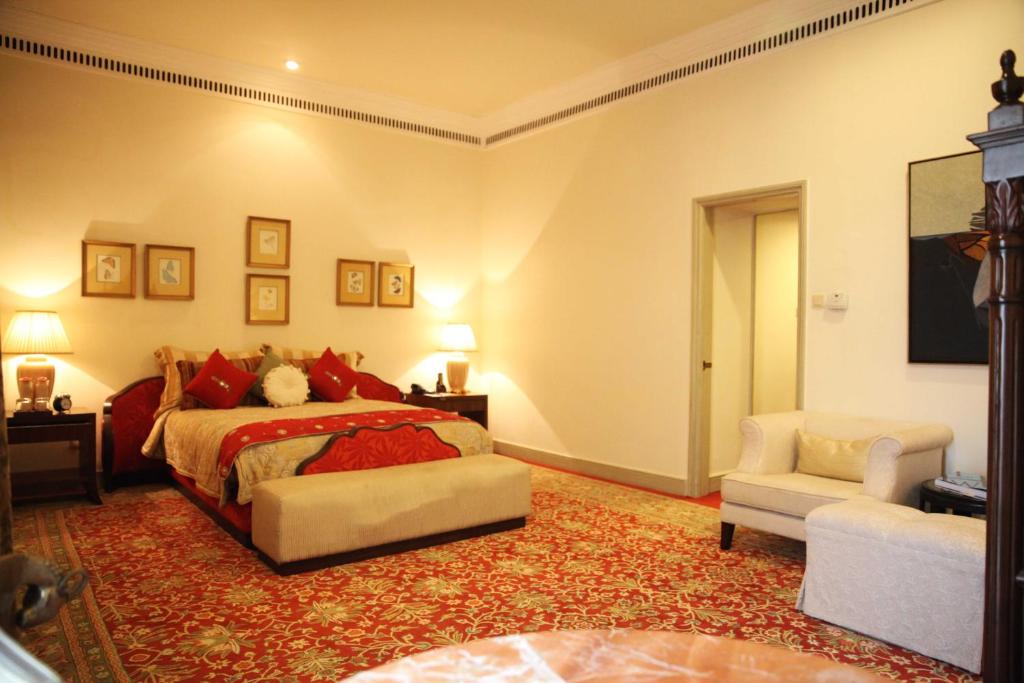 Двухместный (Роскошный двухместный номер с 1 кроватью) отеля Taj Rambagh Palace, Джайпур