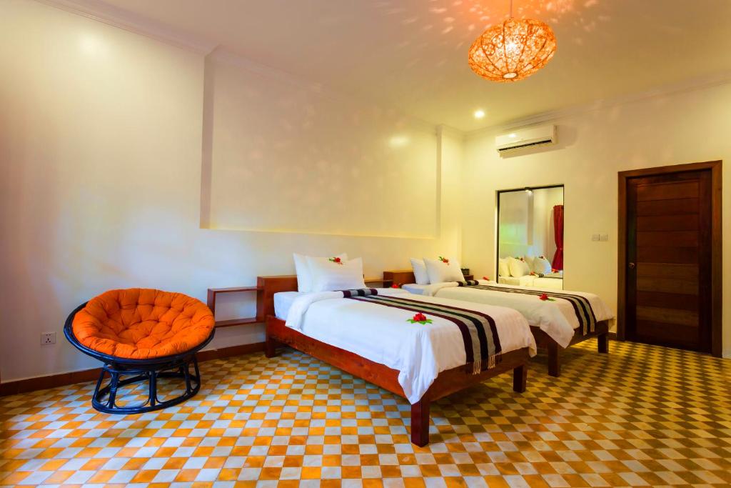Двухместный (Twin Room - Free Pick Up & City Center Shuttle) отеля Le Jardin d'Angkor Hotel & Resort, Сием Рип