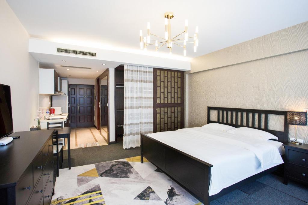 Двухместный (Двухместный номер Делюкс с 1 кроватью), Beijing Shimao Tianjie Hotel Apartment