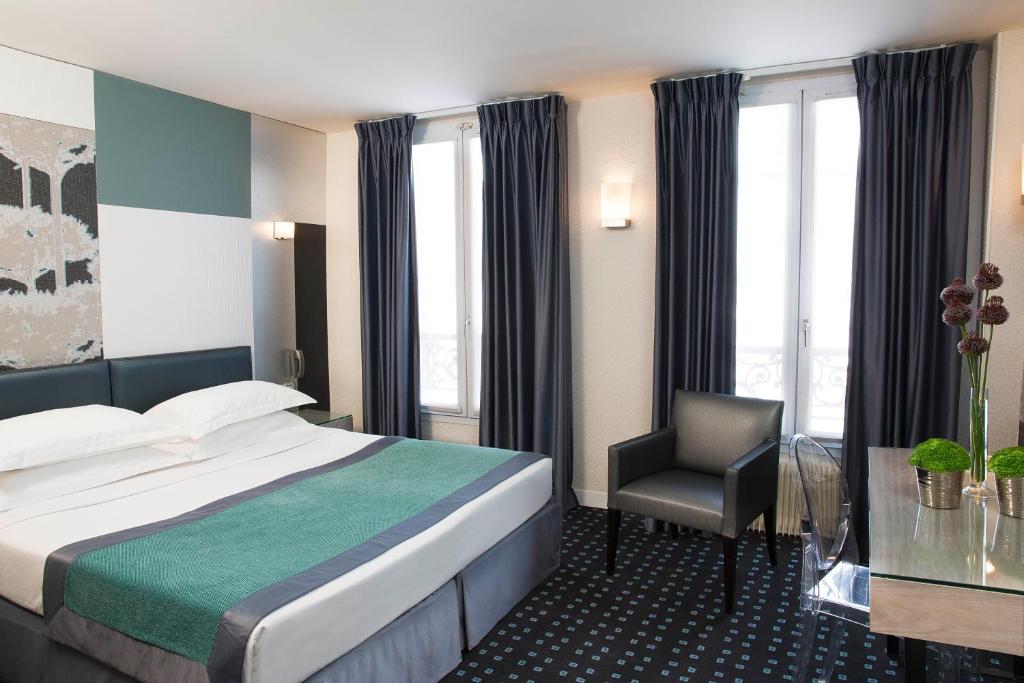 Двухместный (Двухместный номер Делюкс с 1 кроватью или 2 отдельными кроватями) отеля Best Western A La Villa des Artistes, Париж