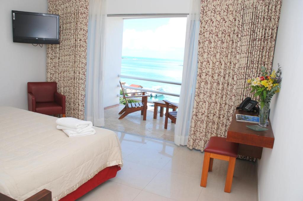 Двухместный (Номер Делюкс с кроватью размера «king-size» и видом на залив) отеля Bahia Chac Chi, Исла-Мухерес