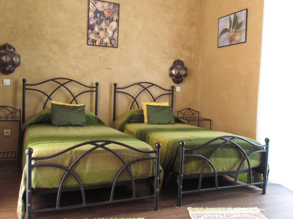 Двухместный (Двухместный номер с 2 отдельными кроватями, вид на сад) гостевого дома Le Jardin Des Epices, Тарудант