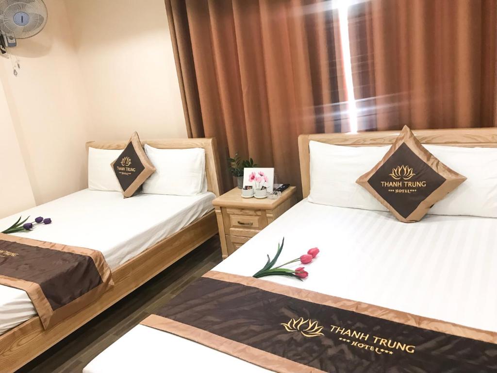 Двухместный (Стандартный двухместный номер с 2 отдельными кроватями и видом на горы) отеля Thanh Trung Hotel, Катба