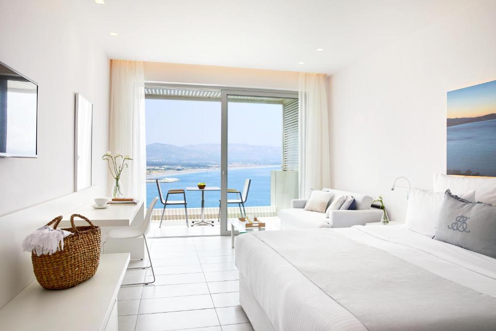 Двухместный (Двухместный номер Делюкс с 1 кроватью и видом на море) отеля Lindos Mare Resort, Линдос