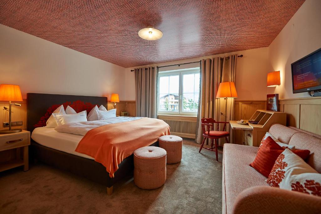 Двухместный (Улучшенный двухместный номер с 1 кроватью) отеля Boutique-Hotel Schmelzhof, Лех