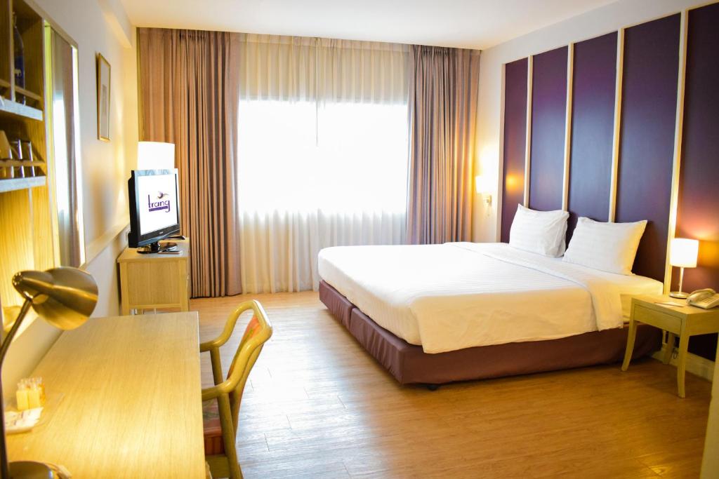 Двухместный (Двухместный номер Делюкс с 1 кроватью или 2 отдельными кроватями) отеля Trang Hotel Bangkok, Бангкок