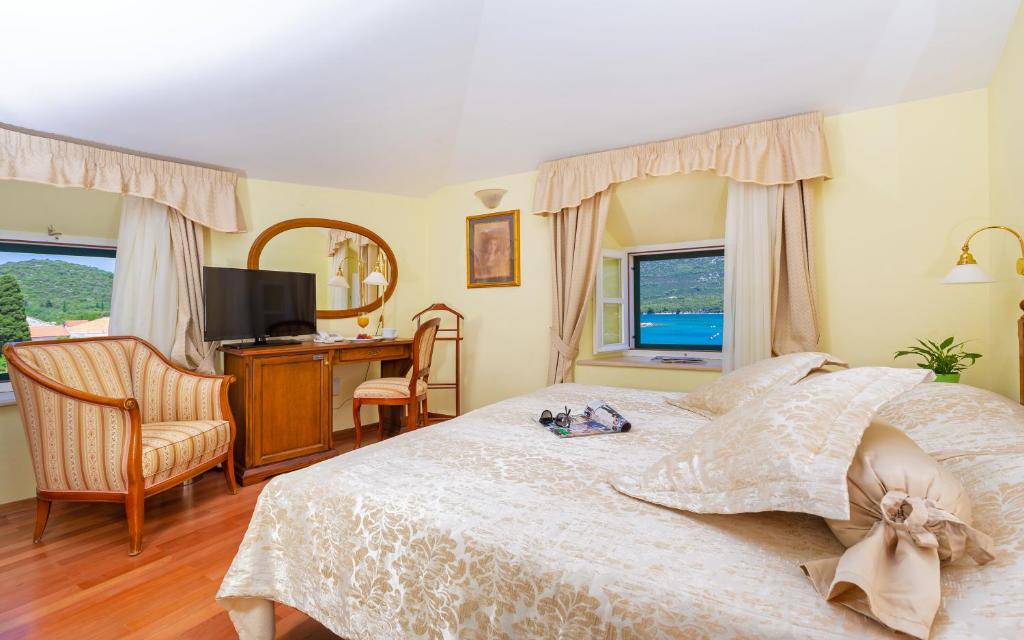 Двухместный (Двухместный номер с 1 кроватью, вид на море) отеля Hotel Ostrea, Стон