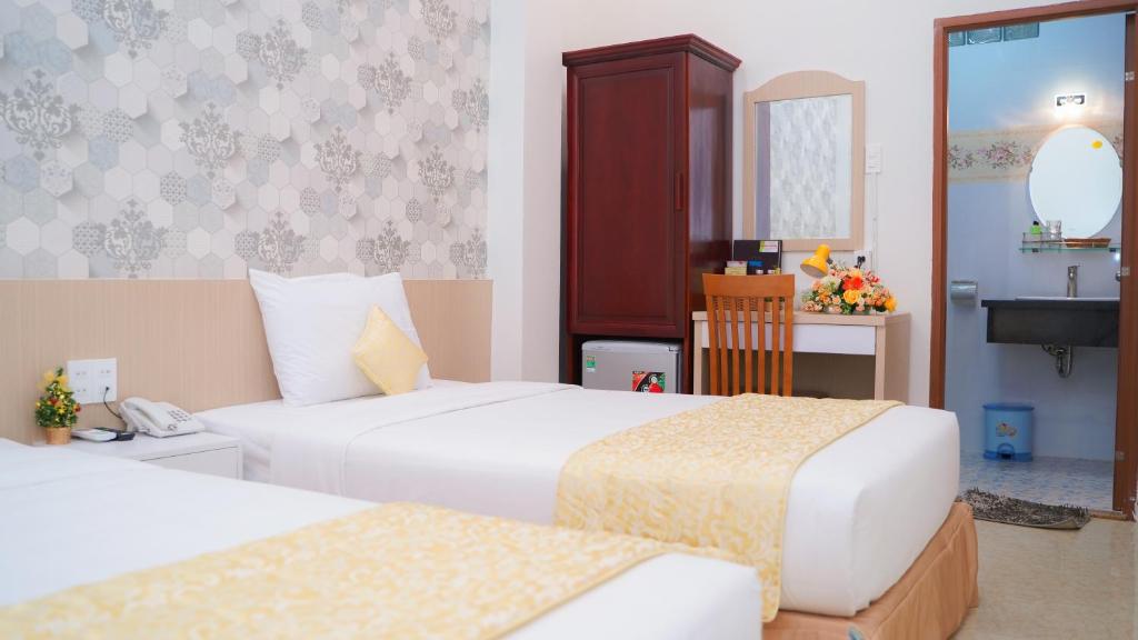 Двухместный (Двухместный номер с 2 отдельными кроватями) отеля Ruby Can Tho Hotel, Кантхо