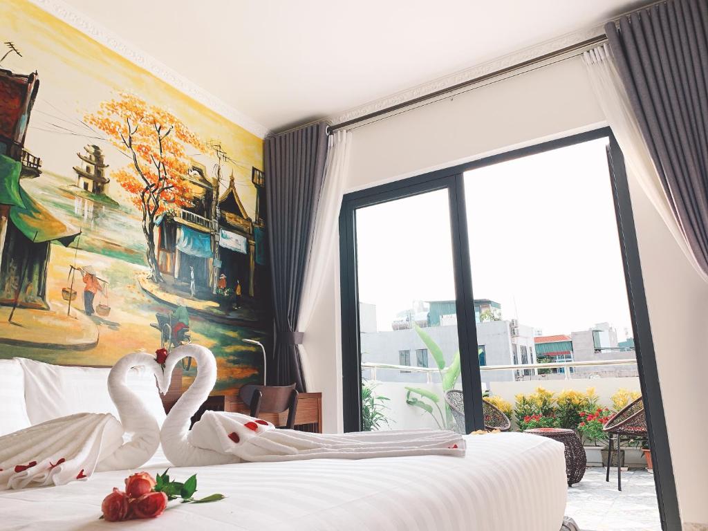 Двухместный (Двухместный номер с 1 кроватью и патио) отеля Hanoi La Cascada House & Travel, Ханой