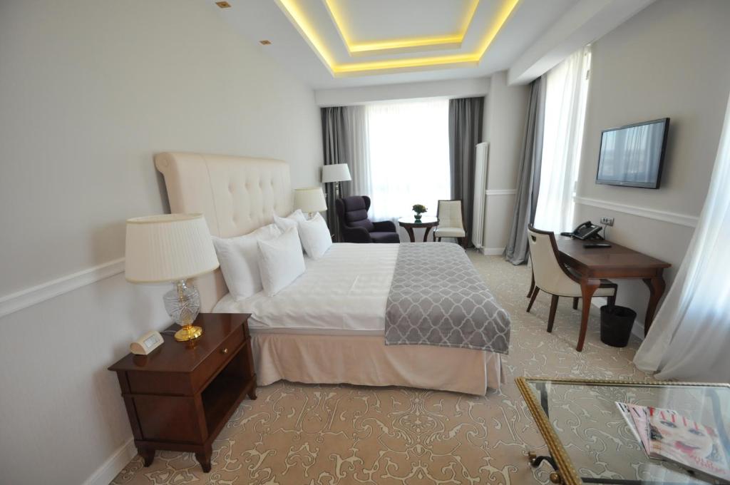 Двухместный (Угловой двухместный номер Делюкс с 1 кроватью, вид на дворец) отеля Hotel International Iasi, Яссы