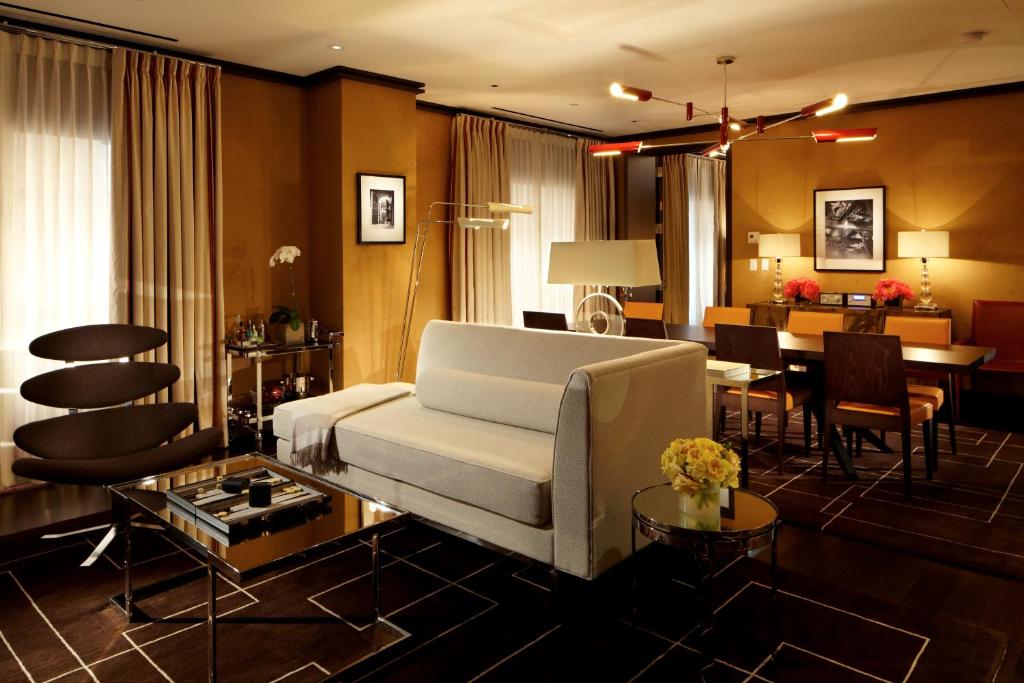Двухместный (Люкс «Директор» в пентхаусе с 1 спальней и 1 кроватью размера «king-size») отеля The Chatwal New York City, Нью-Йорк