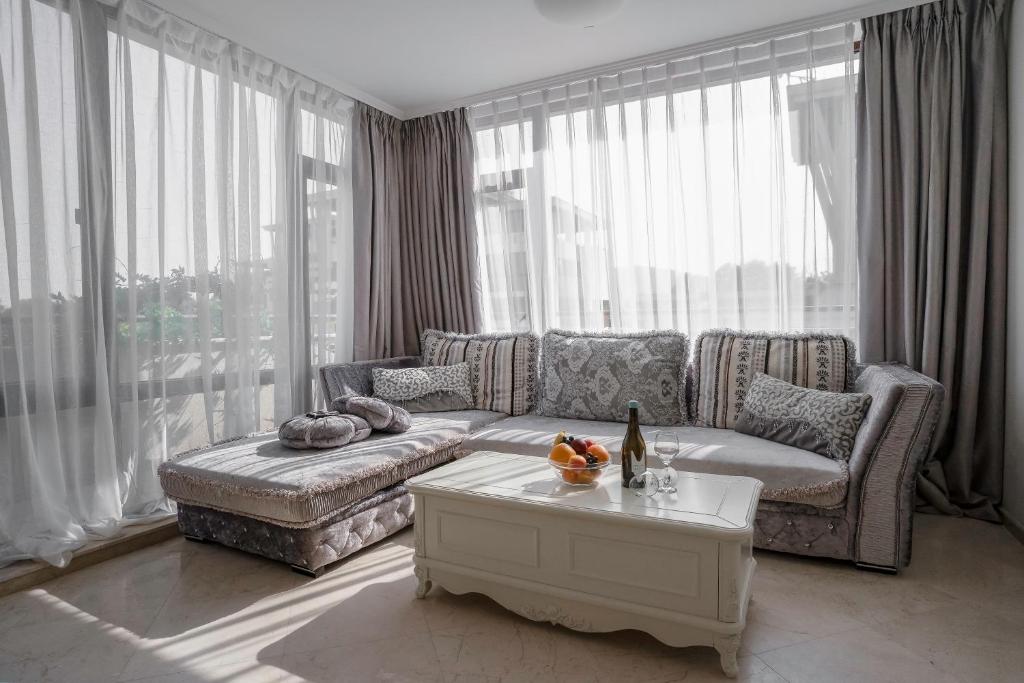 Апартаменты (Апартаменты с 2 спальнями и видом на море) курортного отеля Apolonia Resort, Созополь