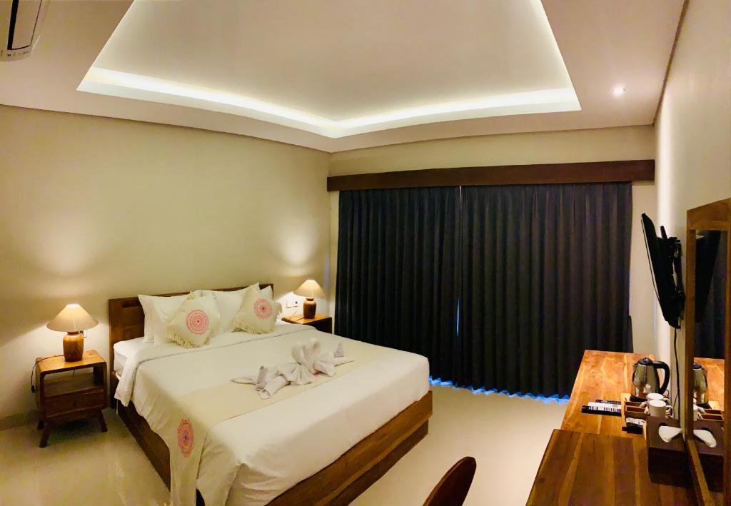 Двухместный (Двухместный номер Делюкс с 1 кроватью и балконом) гостевого дома Surawan Bisma Ubud, Убуд