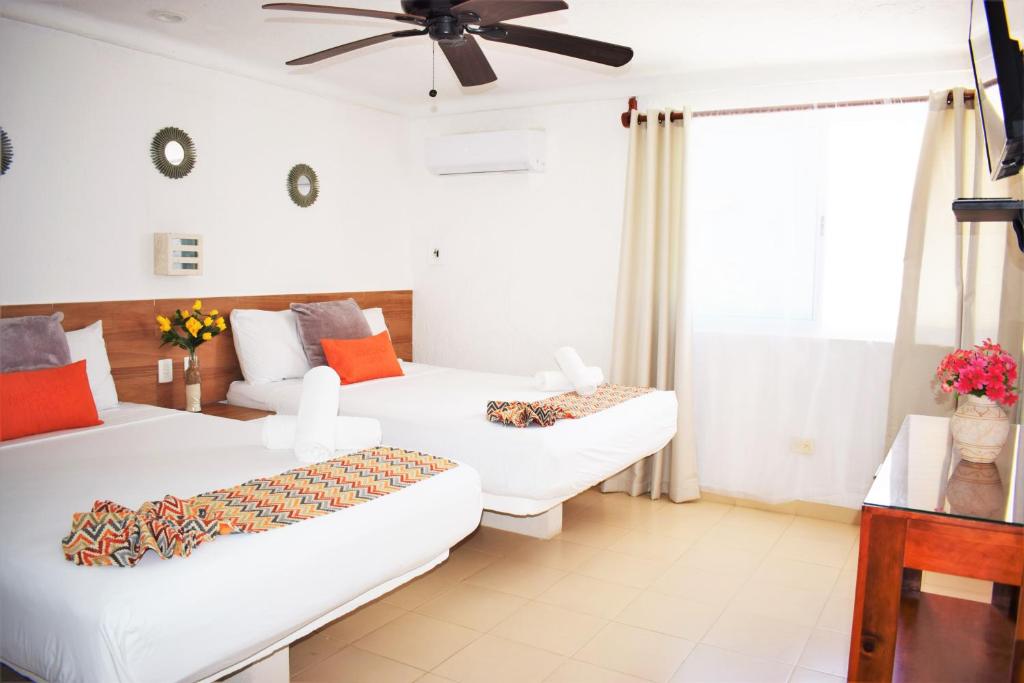 Сьюит (Люкс, вид на море) апарт-отеля Arrecifes Suites, Пуэрто-Морелос
