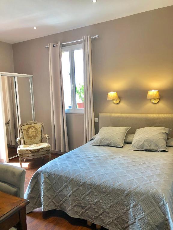 Двухместный (Стандартный двухместный номер с 1 кроватью или 2 отдельными кроватями) отеля Hotel Lepante, Ницца