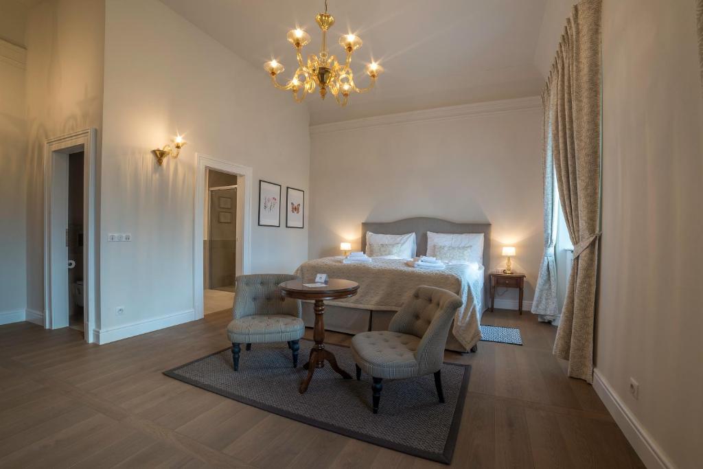Двухместный (Улучшенный двухместный номер с 1 кроватью) отеля Hotel Château Gbeľany, Жилина