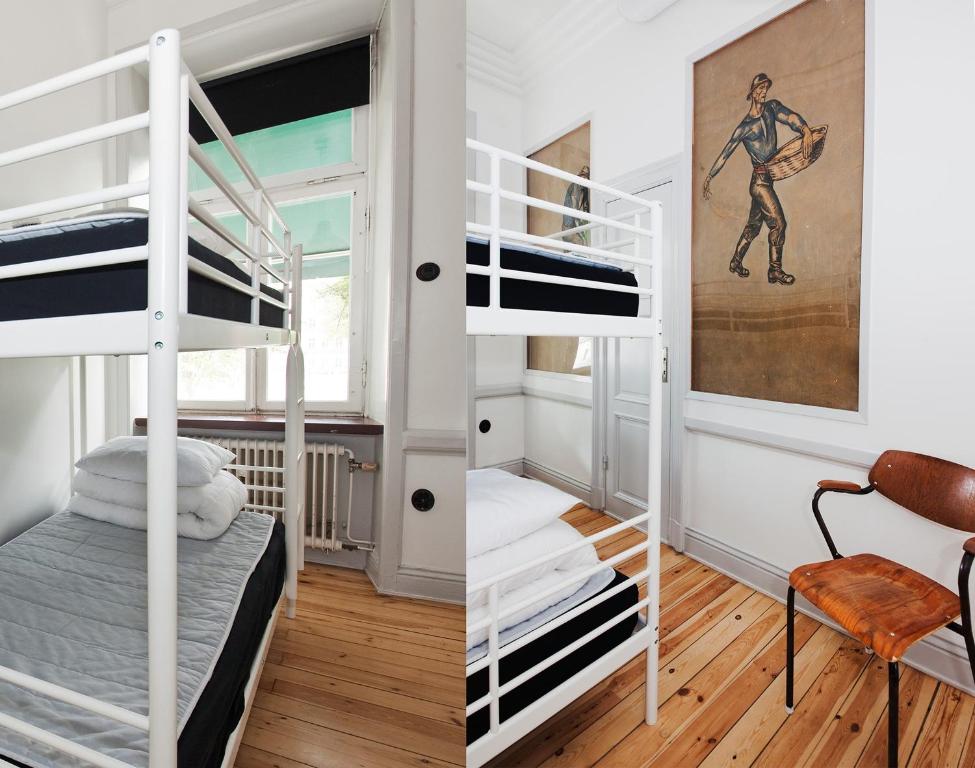 Двухместный (Двухместный номер с 2 отдельными кроватями и общей ванной комнатой) хостела City Backpackers Hostel, Стокгольм