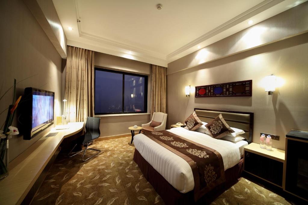 Двухместный (Landmark Deluxe City View Room) отеля Hotel Landmark Canton, Гуанчжоу