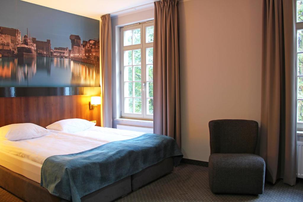 Двухместный (Классический двухместный номер с 1 кроватью или 2 отдельными кроватями) апарт-отеля Aparthotel Neptun, Гданьск