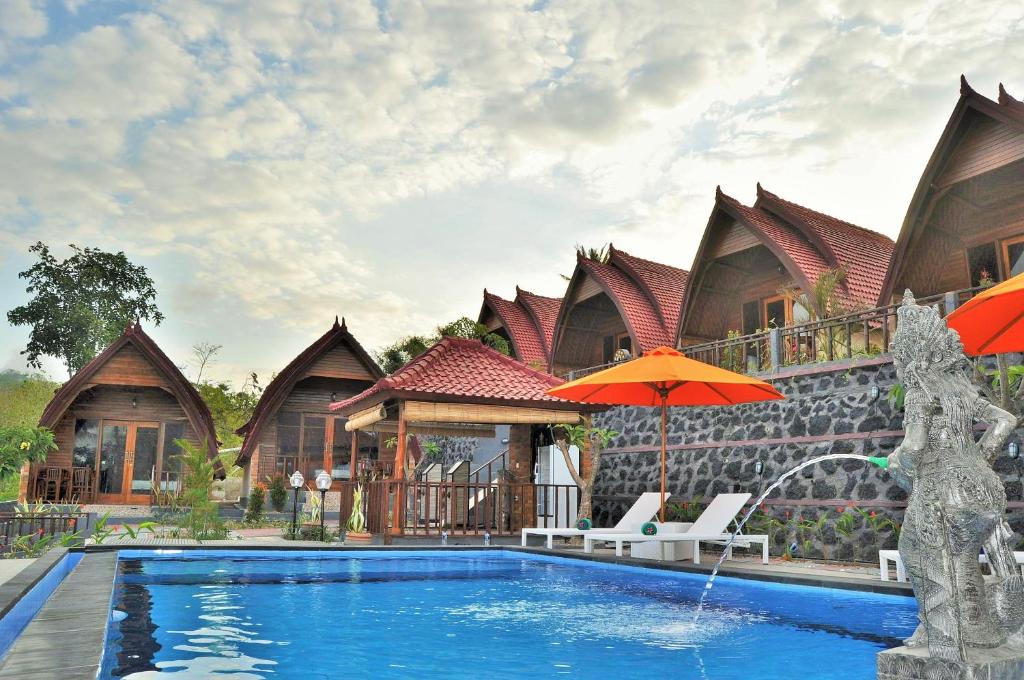 Номер (Бунгало Делюкс с видом на море), Surya Chandra Beach Bungalow