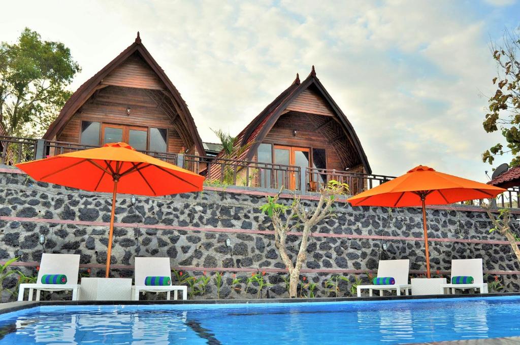 Номер (Бунгало Делюкс с видом на море), Surya Chandra Beach Bungalow