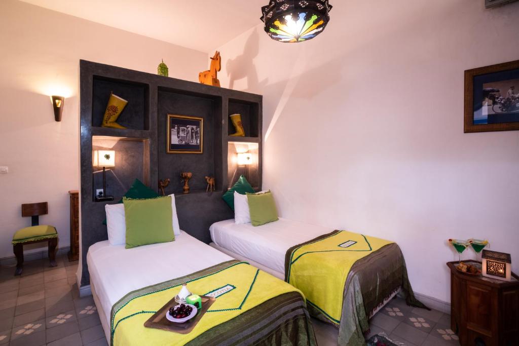 Двухместный (Двухместный номер с 2 отдельными кроватями и ванной) отеля Riad Azcona, Марракеш