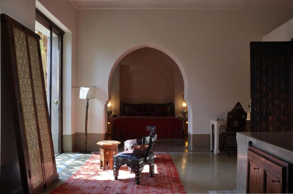 Сьюит (Традиционный люкс Harim с собственным садом) гостевого дома Ksar Char-Bagh Relais&Chateaux, Марракеш
