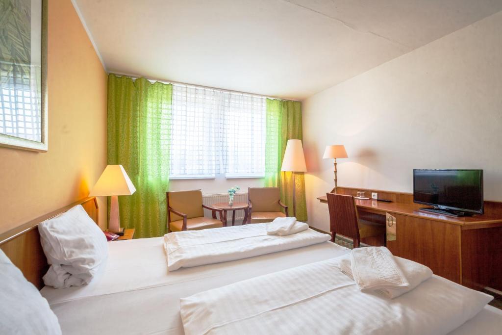 Двухместный (Двухместный номер с 1 кроватью или 2 отдельными кроватями) отеля Interhotel Bohemia, Усти-над-Лабем