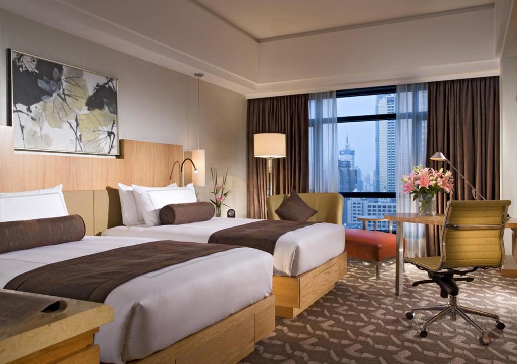 Двухместный (Двухместный номер «Премьер» с 2 отдельными кроватями) отеля Swissôtel Grand Shanghai, Шанхай