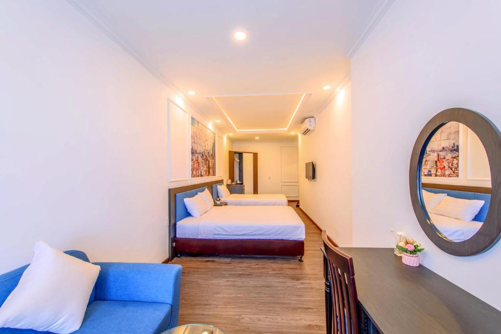 Двухместный (Двухместный номер Делюкс с 1 кроватью) апарт-отеля Ans Houze, Нячанг
