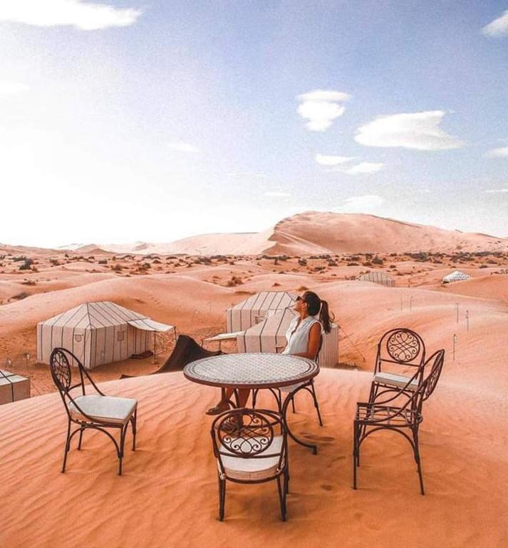 Трехместный (Трехместный номер эконом-класса) отеля berber & camel trek, Мерзуга