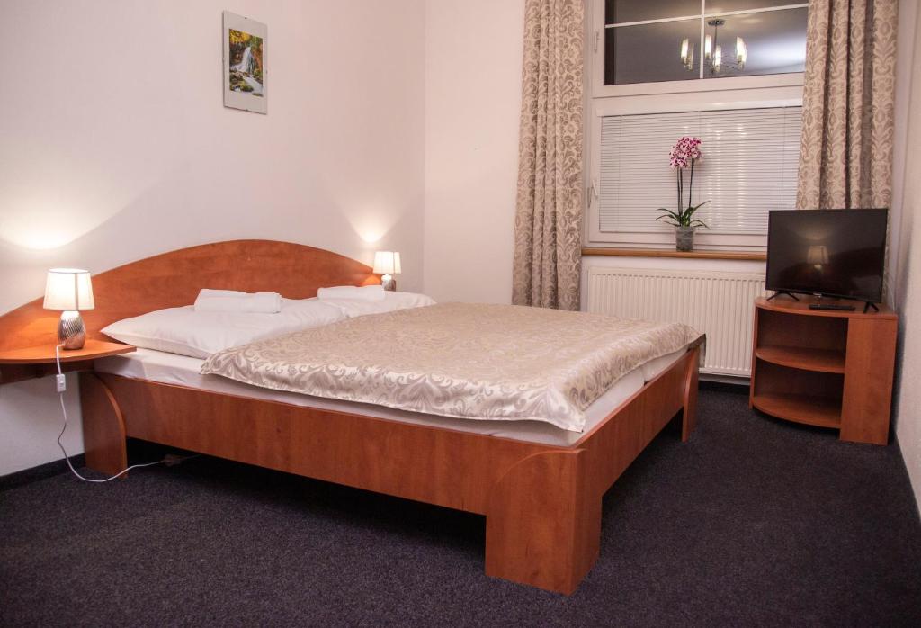 Двухместный (Двухместный номер с 1 кроватью или 2 отдельными кроватями и дополнительной кроватью) гостевого дома Axa, Градец-Кралове
